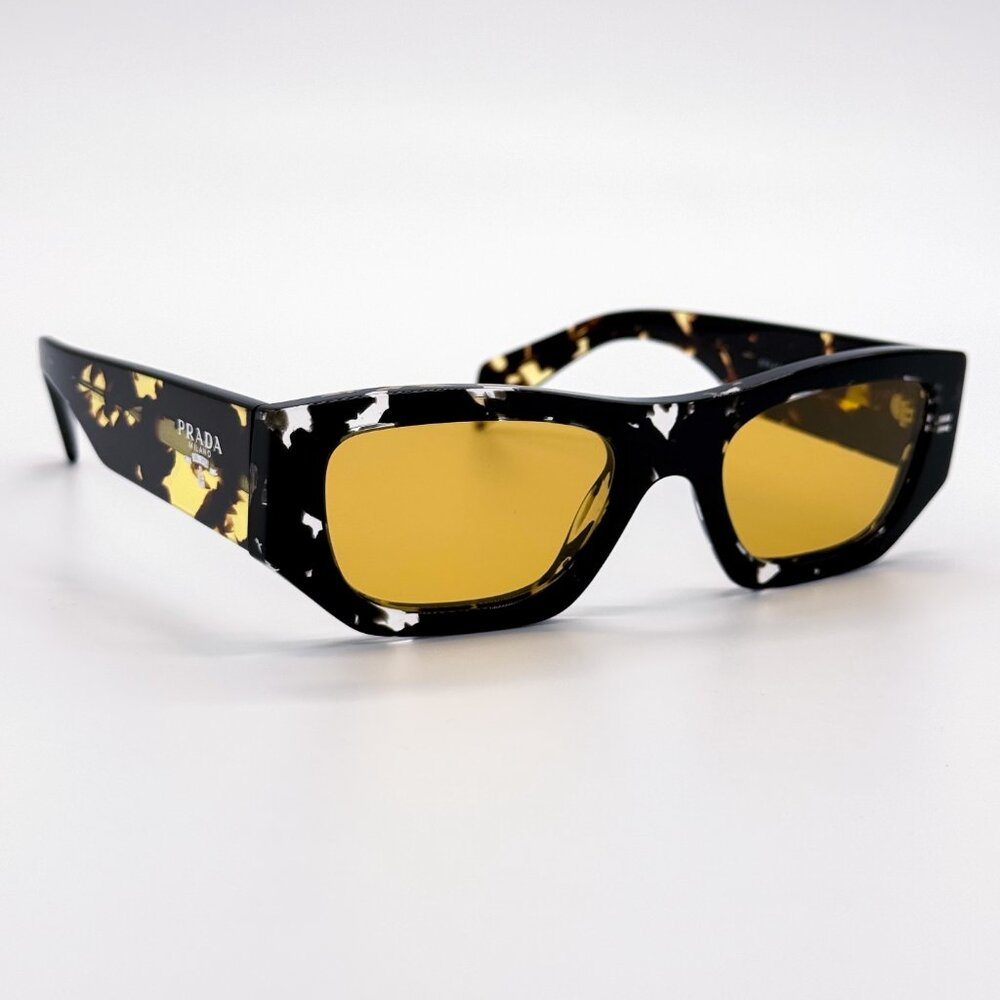 NEW PRADA PRA01S 15O10C SUNGLASSES MEN PR A01S 15O10C HAVANA SQUARE SPR A01